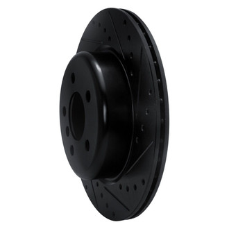 R1 Concepts® - eLINE™ Drilled and Slotted 1-Piece Rear Passenger Side Brake Rotor