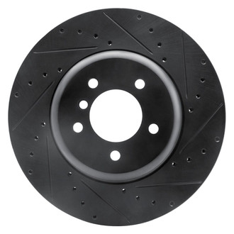 R1 Concepts® - eLINE™ Drilled and Slotted 1-Piece Front Passenger Side Brake Rotor