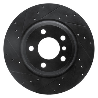 R1 Concepts® - eLINE™ Drilled and Slotted 1-Piece Rear Driver Side Brake Rotor