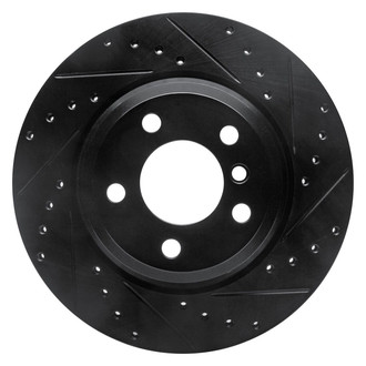 R1 Concepts® - eLINE™ Drilled and Slotted 1-Piece Rear Passenger Side Brake Rotor