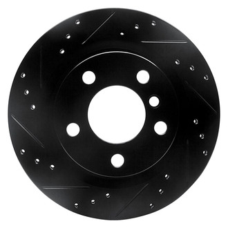 R1 Concepts® - eLINE™ Drilled and Slotted 1-Piece Rear Driver Side Brake Rotor