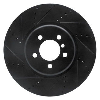 R1 Concepts® - eLINE™ Drilled and Slotted 1-Piece Front Driver Side Brake Rotor