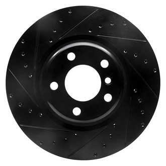 R1 Concepts® - eLINE™ Drilled and Slotted 1-Piece Rear Driver Side Brake Rotor