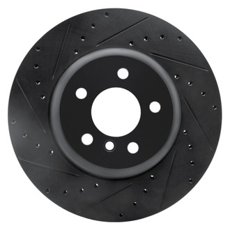 R1 Concepts® - eLINE™ Drilled and Slotted 1-Piece Rear Driver Side Brake Rotor