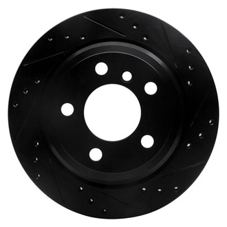 R1 Concepts® - eLINE™ Drilled and Slotted 1-Piece Rear Passenger Side Brake Rotor