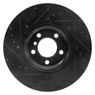 R1 Concepts® - eLINE™ Drilled and Slotted 1-Piece Front Driver Side Brake Rotor