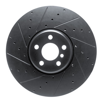 R1 Concepts® - eLINE™ Drilled and Slotted 1-Piece Front Driver Side Brake Rotor