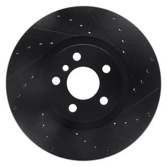 R1 Concepts® - eLINE™ Drilled and Slotted 1-Piece Front Passenger Side Brake Rotor