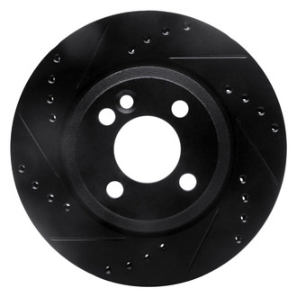 R1 Concepts® - eLINE™ Drilled and Slotted 1-Piece Front Driver Side Brake Rotor
