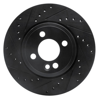 R1 Concepts® - eLINE™ Drilled and Slotted 1-Piece Front Driver Side Brake Rotor