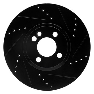 R1 Concepts® - eLINE™ Drilled and Slotted 1-Piece Front Passenger Side Brake Rotor