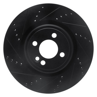 R1 Concepts® - eLINE™ Drilled and Slotted 1-Piece Front Driver Side Brake Rotor