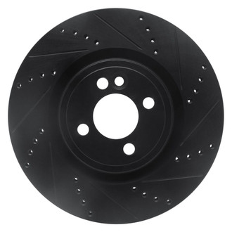R1 Concepts® - eLINE™ Drilled and Slotted 1-Piece Front Passenger Side Brake Rotor