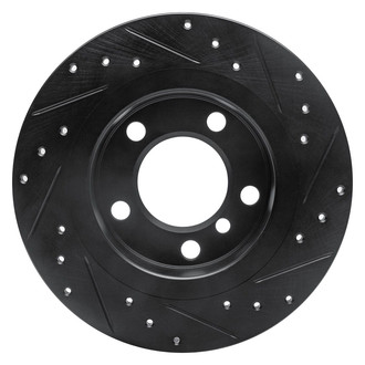 R1 Concepts® - eLINE™ Drilled and Slotted 1-Piece Rear Driver Side Brake Rotor