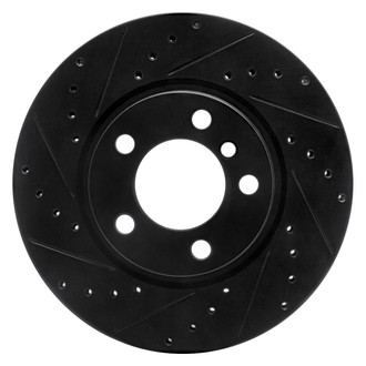 R1 Concepts® - eLINE™ Drilled and Slotted 1-Piece Front Driver Side Brake Rotor