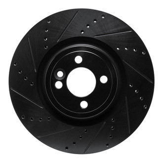 R1 Concepts® - eLINE™ Drilled and Slotted 1-Piece Front Driver Side Brake Rotor