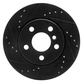 R1 Concepts® - eLINE™ Drilled and Slotted 1-Piece Front Driver Side Brake Rotor