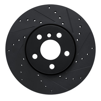 R1 Concepts® - eLINE™ Drilled and Slotted 1-Piece Front Passenger Side Brake Rotor