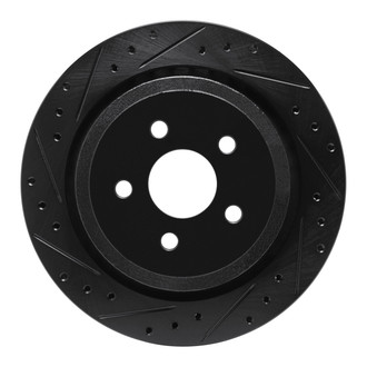 R1 Concepts® - eLINE™ Drilled and Slotted 1-Piece Rear Driver Side Brake Rotor