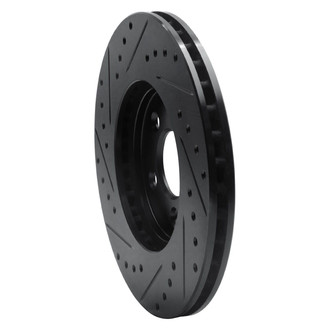 R1 Concepts® - eLINE™ Drilled and Slotted 1-Piece Front Passenger Side Brake Rotor