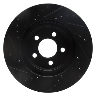R1 Concepts® - eLINE™ Drilled and Slotted 1-Piece Front Passenger Side Brake Rotor