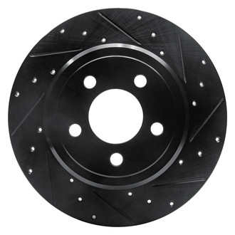 R1 Concepts® - eLINE™ Drilled and Slotted 1-Piece Rear Passenger Side Brake Rotor