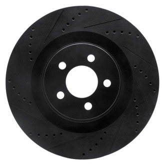 R1 Concepts® - eLINE™ Drilled and Slotted 1-Piece Front Driver Side Brake Rotor