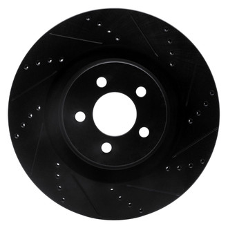 R1 Concepts® - eLINE™ Drilled and Slotted 1-Piece Front Passenger Side Brake Rotor