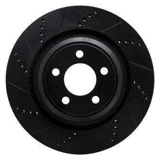 R1 Concepts® - eLINE™ Drilled and Slotted 1-Piece Rear Driver Side Brake Rotor