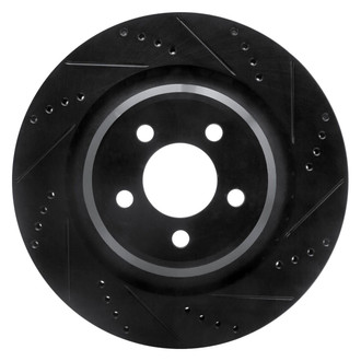 R1 Concepts® - eLINE™ Drilled and Slotted 1-Piece Rear Passenger Side Brake Rotor