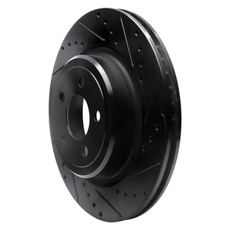 R1 Concepts® - eLINE™ Drilled and Slotted 1-Piece Rear Passenger Side Brake Rotor