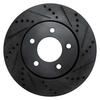 R1 Concepts® - eLINE™ Drilled and Slotted 1-Piece Front Passenger Side Brake Rotor