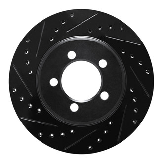 R1 Concepts® - eLINE™ Drilled and Slotted 1-Piece Front Driver Side Brake Rotor