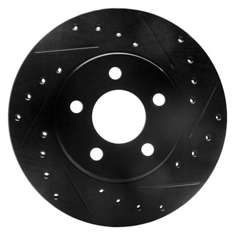 R1 Concepts® - eLINE™ Drilled and Slotted 1-Piece Front Passenger Side Brake Rotor