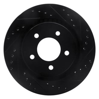 R1 Concepts® - eLINE™ Drilled and Slotted 1-Piece Front Passenger Side Brake Rotor