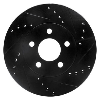 R1 Concepts® - eLINE™ Drilled and Slotted 1-Piece Front Passenger Side Brake Rotor
