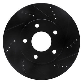 R1 Concepts® - eLINE™ Drilled and Slotted 1-Piece Front Passenger Side Brake Rotor