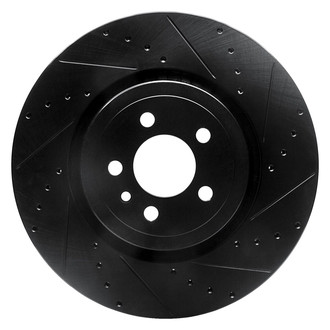 R1 Concepts® - eLINE™ Drilled and Slotted 1-Piece Front Passenger Side Brake Rotor