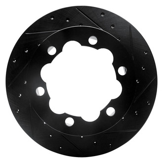 R1 Concepts® - eLINE™ Drilled and Slotted 1-Piece Rear Passenger Side Brake Rotor