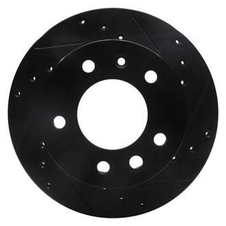 R1 Concepts® - eLINE™ Drilled and Slotted 1-Piece Front Passenger Side Brake Rotor