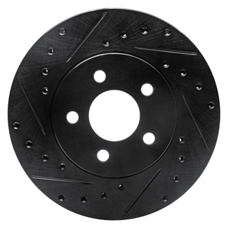 R1 Concepts® - eLINE™ Drilled and Slotted 1-Piece Front Brake Rotor