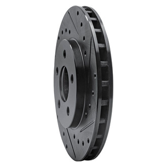 R1 Concepts® - eLINE™ Drilled and Slotted 1-Piece Front Passenger Side Brake Rotor