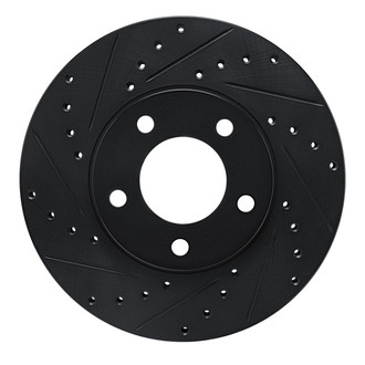 R1 Concepts® - eLINE™ Drilled and Slotted 1-Piece Front Brake Rotor