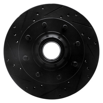 R1 Concepts® - eLINE™ Drilled and Slotted 1-Piece Front Driver Side Brake Rotor