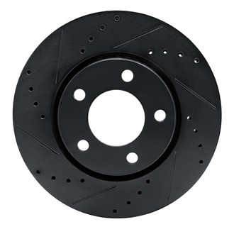 R1 Concepts® - eLINE™ Drilled and Slotted 1-Piece Front Driver Side Brake Rotor