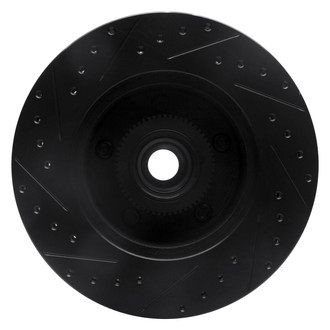 R1 Concepts® - eLINE™ Drilled and Slotted 1-Piece Front Passenger Side Brake Rotor