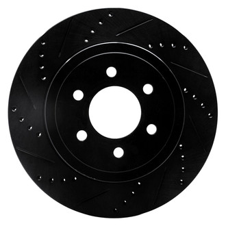 R1 Concepts® - eLINE™ Drilled and Slotted 1-Piece Front Driver Side Brake Rotor