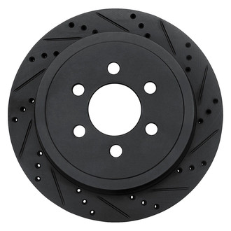 R1 Concepts® - eLINE™ Drilled and Slotted 1-Piece Rear Passenger Side Brake Rotor