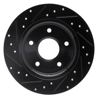 R1 Concepts® - eLINE™ Drilled and Slotted 1-Piece Rear Passenger Side Brake Rotor