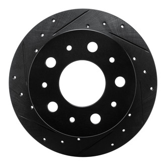 R1 Concepts® - eLINE™ Drilled and Slotted 1-Piece Rear Driver Side Brake Rotor